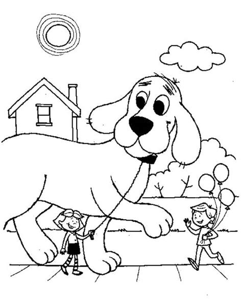 clifford  big red dog coloring coloring pages