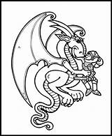 Coloring Pages Tales Dragon Library Clipart Cartoon sketch template