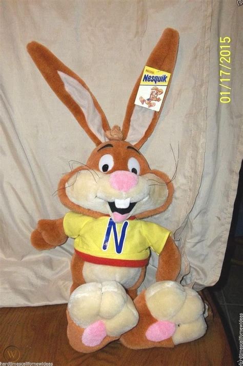 nestle quik nesquik bunny rabbit mascot large plush 28 with tag