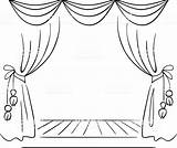 Stage Drawing Theater Vectors Drawings Sketch Paintingvalley Draw sketch template