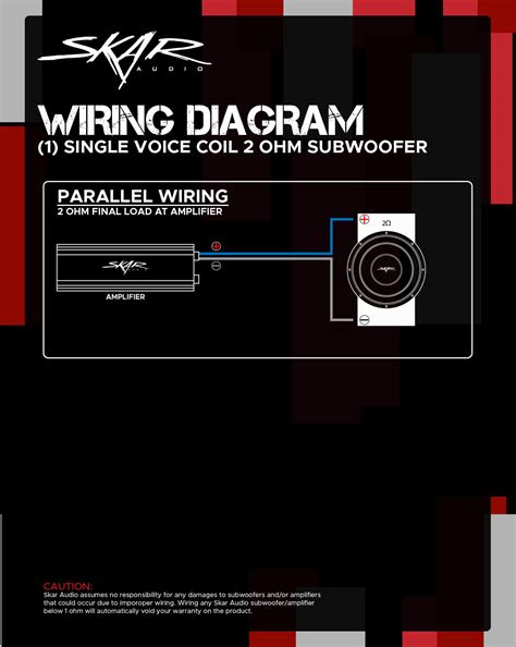 single voice coil subwoofer wiring guides skar audio knowledge base  desk