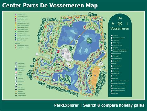 village map  center parcs de vossemeren parkexplorer