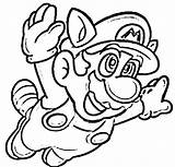 Coloring Mario Pages Printable Kids sketch template