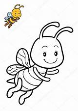 Coloring Small Pages Book Bee Stock Getdrawings Getcolorings Shutterstock Depositphotos sketch template