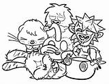 Moshi Monster Coloring Pages Gathering Luvli Lovely sketch template