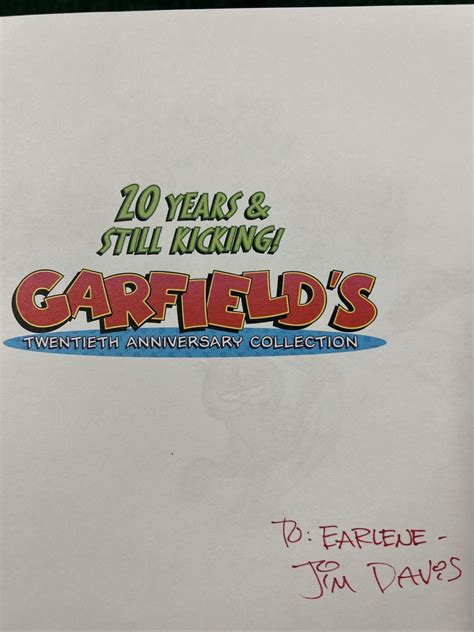 garfields twentieth anniversary collection jim davis  edition