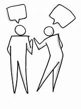 Talking Clipart People Talk Conversation Two Line Clip Library Clipground sketch template