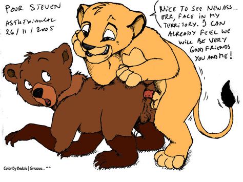 Rule 34 Asthexiancal Bear Brother Bear Crossover Disney Gay Koda Lion