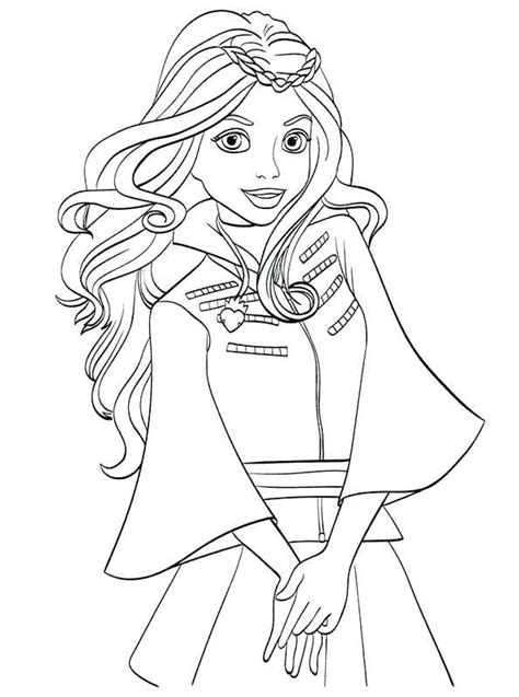 disney descendants mal coloring pages  getcoloringscom