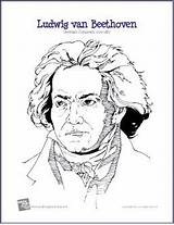Beethoven Music Coloring Makingmusicfun Squilt Symphony Movement First Composers Resources Ludwig Van Composer sketch template