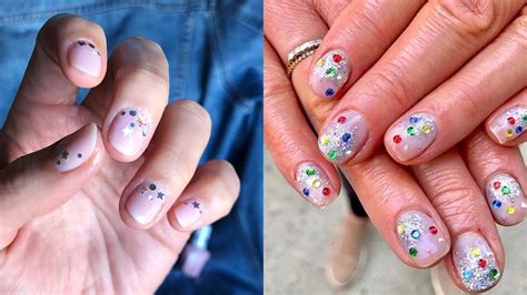 confetti nails are the coolest manicure trend for summer allure