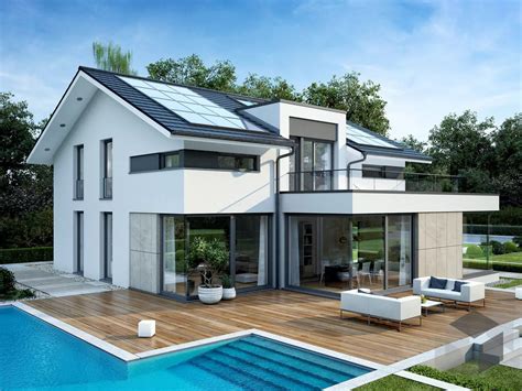 fertighaus luxushaus mit pool haus design moderne architektur