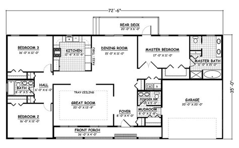 house plan   ranch plan  square feet  bedrooms  bathrooms floor plans