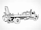 Flatbed Truck Drawing Paintingvalley sketch template