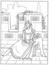 Coloring Pagan Pages Adults Getcolorings Color sketch template