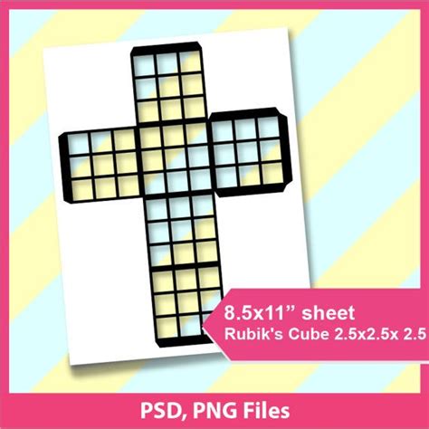cube template templates rubiks cube psd instant
