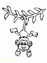 Monkey Coloring Cartoon Pages Color Printable Getcolorings Print sketch template