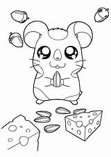 Hamtaro Kleurplaten Hamster Ausmalbilder Kleurplaat Picgifs Coloriages Animaatjes Animes Imprimer Seite sketch template
