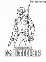 Coloring Pages Color Print Pubg Battlegrounds Playerunknown Might Also sketch template