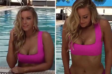 sexy sports illustrated babe camille kostek puts on