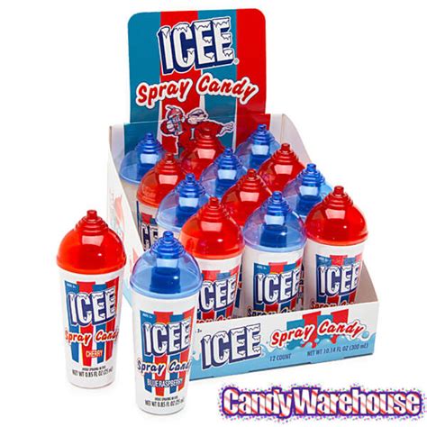 icee spray candy dispensers  piece display candy warehouse baby