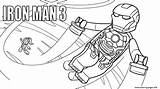 Coloring Iron Man Lego Marvel Pages Printable Color sketch template