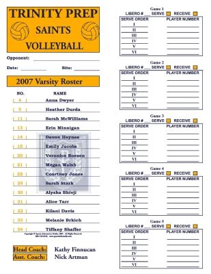 ballchartscom volleyball lineup cards sample