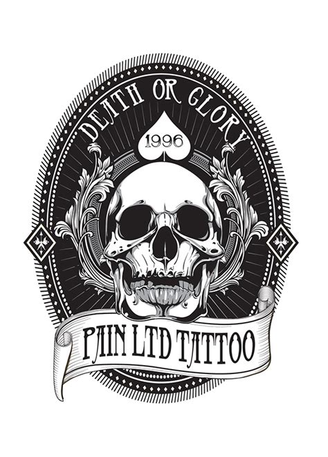tattoo shop tattoo artist logo logo  tattoo studio  behance raging bull
