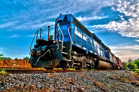 blue freight engine train  stock photo public domain pictures