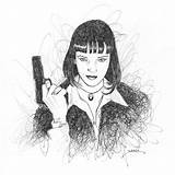 Pulp Fiction Drawing Paintingvalley sketch template