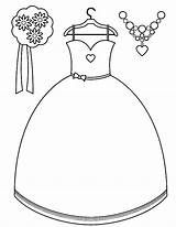 Dress Coloring Pages Prom Dresses Accessories Print Brides Maid Getdrawings Utilising Button sketch template