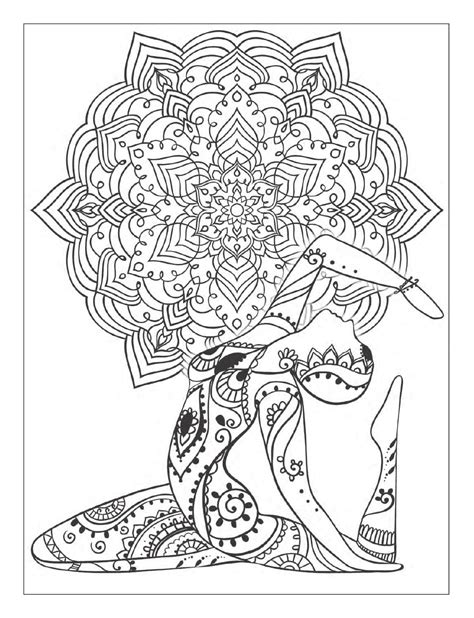 yoga  meditation coloring book  adults  yoga poses  mandalas doodles zentangles