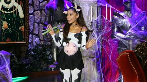Ariana Grande Dressed Up As A Cow For Halloween And She