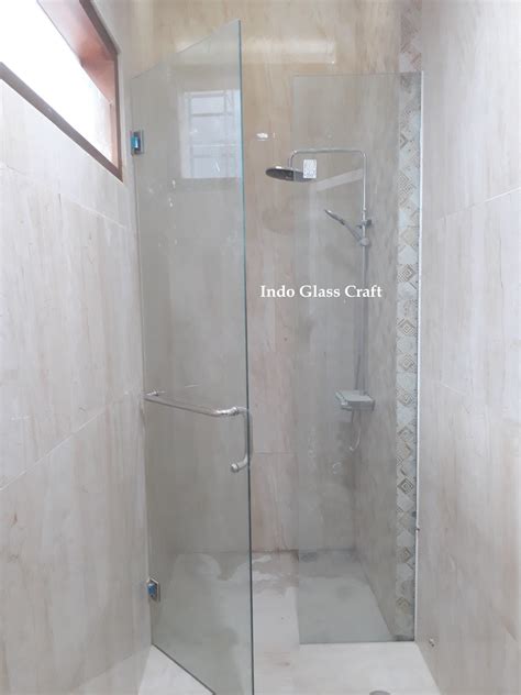 penyekat dinding  pintu kaca tempered kamar mandi  mm indo glass craft