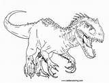 Rex Jurassic Tyrannosaurus sketch template