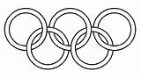 Olympic Rings Coloring Olympics Pages Colouring Colour Color Flag Ring Clipart Olympische Games Colors Winter Logo Printable Craft Print Clip sketch template
