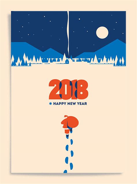 year posters cards behance