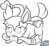 Sylveon Colouring Getcolorings sketch template