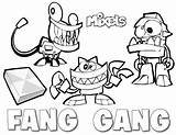 Gang Fang Mixels Coloring Pages sketch template