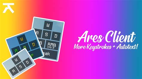ares client  keystrokes settings autotext youtube
