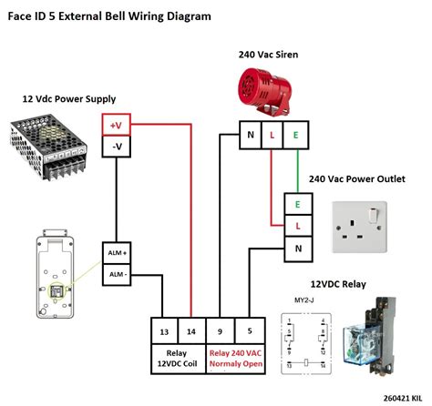 face id  external alarm wiring diagram fingertec technical blog