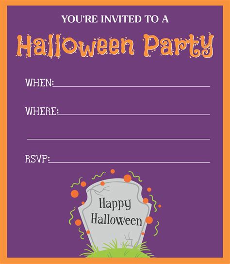 images  printable halloween invitations templates blank