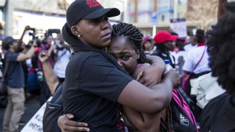 afrique du sud protestation contre les terribles violences faites aux