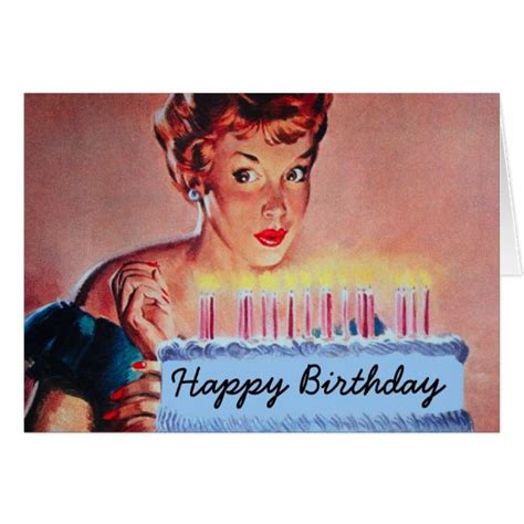Retro 1950s Birthday Card Zazzle