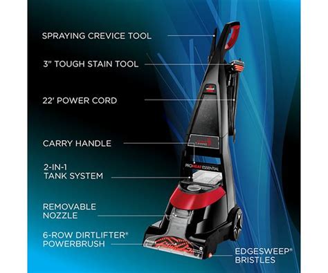 bissell proheat essential upright carpet cleaner