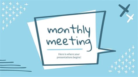 monthly meeting google  theme  powerpoint template
