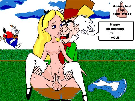 rule 34 alice alice in wonderland animated disney mad hatter white rabbit 438240