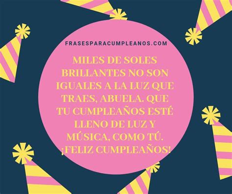 Imagenes Con Frases De Feliz Cumpleaños Para Mi Abuelita