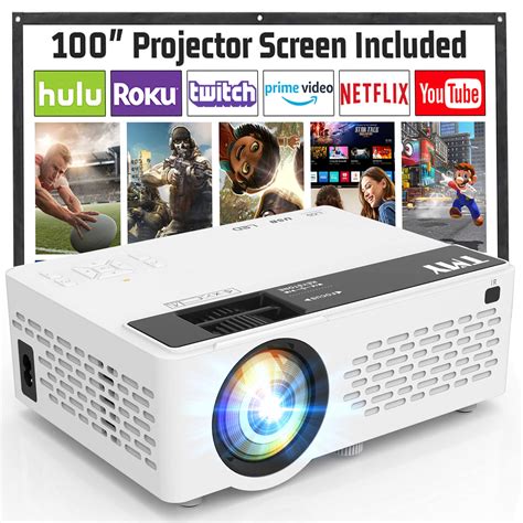 tmy projector upgraded  lumens   projector screen p