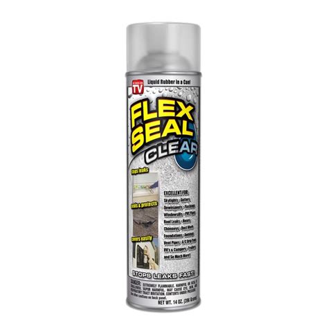 flex seal  fl oz clear aerosol spray rubberized coating  lowescom